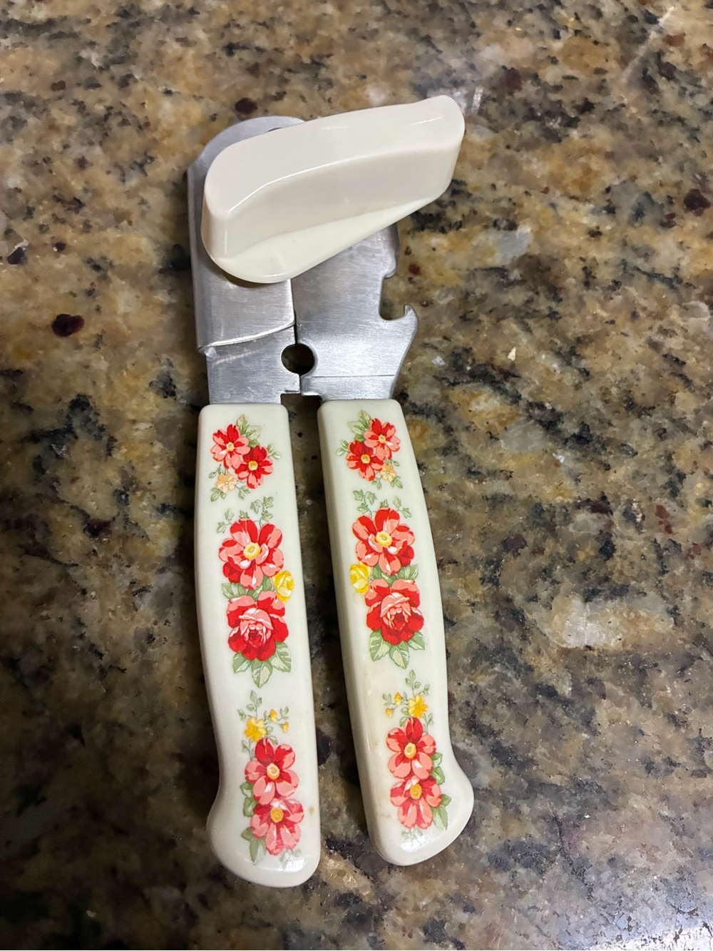 The Pioneer Woman Cream Ceramic Handle Can Opener